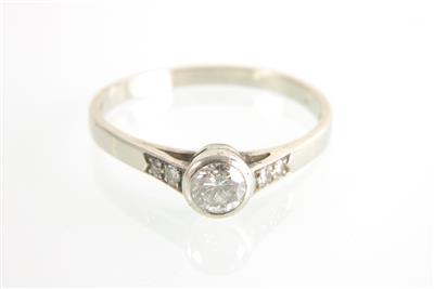 Brillant/Diamantring zus. ca. 0,40 ct - Jewellery and watches