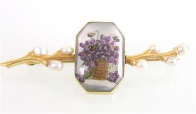 Florale Brosche - Jewellery and watches