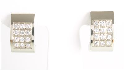 Brillantohrclips zus. ca. 1,20 ct - Jewellery and watches