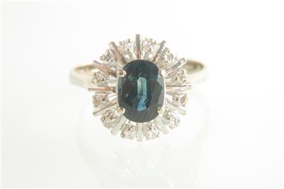 Diamantring Achtkantdiamanten zus. ca. 0,15 ct - Schmuck und Uhren