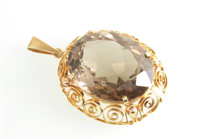 Rauchquarzanhänger ca. 65 ct - Schmuck und Uhren