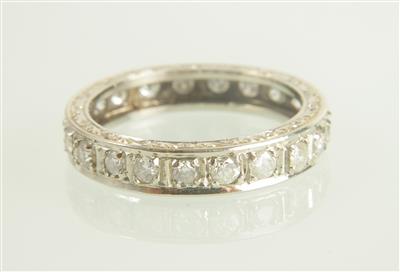 Brillant Memoryring zus. ca. 1,05 ct - Jewellery and watches