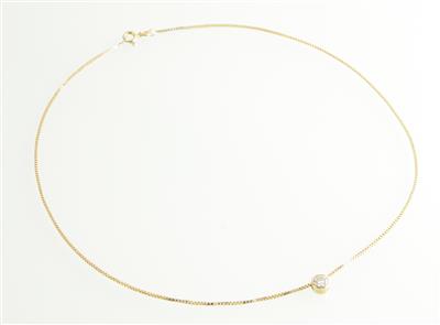 Brillantcollier ca. 0,35 ct - Schmuck und Uhren