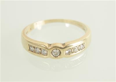 Brillantring zus. ca. 0,12 ct - Klenoty a Hodinky