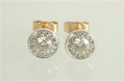 Brillant-Diamant-Ohrstecker zus. ca. 0,55 ct - Jewellery and watches