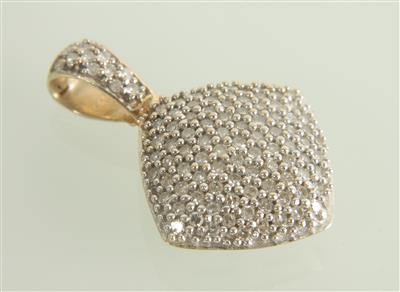 Diamantanhänger zus. ca. 0,75 ct - Jewellery and watches