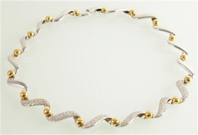 Brillantcollier zus. ca. 3,00 ct - Schmuck und Uhren