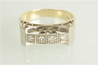 Brillantring zus. ca. 0,16 ct - Klenoty a Hodinky