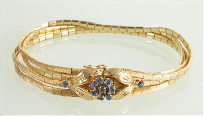 Saphirarmkette 4-reihig - Jewellery and watches