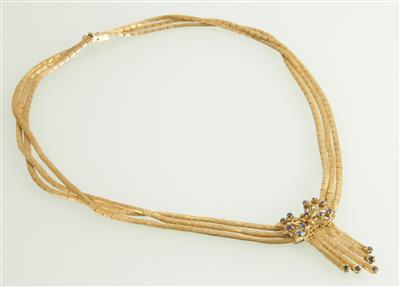 Saphircollier 3-reihig - Jewellery and watches