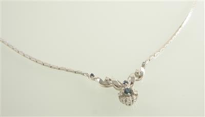 Diamant Saphir Collier - Schmuck und Uhren