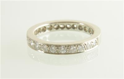Brillantmemoryring zus. ca. 1,20 ct - Jewellery and watches