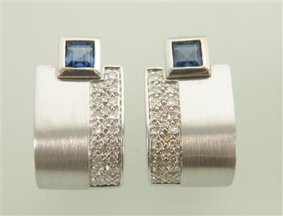 Diamantohrringe zus. ca. 0,35 ct - Jewellery and watches