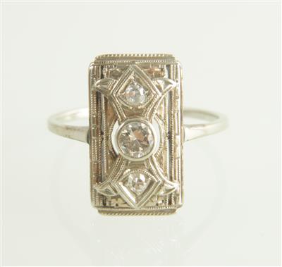 Brillant/Diamantring zus. ca.0,20 ct - Jewellery and watches