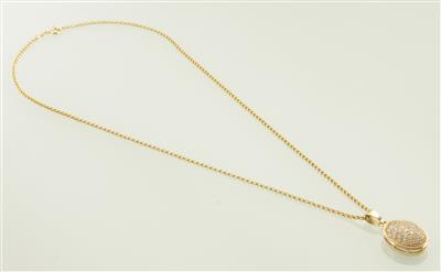 Brillantcollier zus. ca. 1 ct - Klenoty a Hodinky