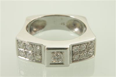 Brillantring zus. ca. 0,50 ct - Klenoty a Hodinky