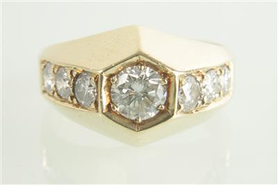 Brillantring zus. ca. 1,40 ct - Schmuck und Uhren