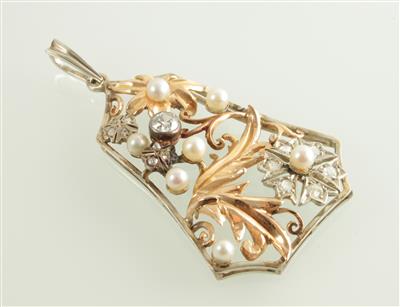 Diamantanhänger zus. ca. 0,40 ct - Jewellery and watches