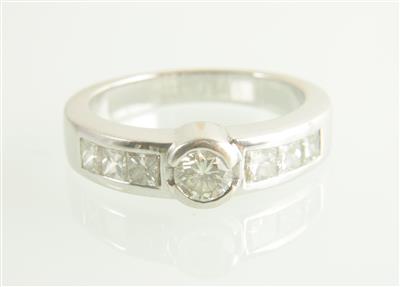 Brillant/Diamantring zus. ca.0,80 ct - Gioielli e orologi