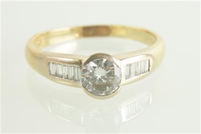 Brillant-Diamantring zus. ca.0,75 ct - Klenoty a Hodinky