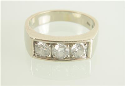 Brillantring zus. ca. 0,90 ct - Klenoty a Hodinky