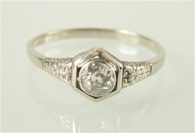 Altschliffdiamant Ring ca. 0,30 ct - Klenoty a Hodinky