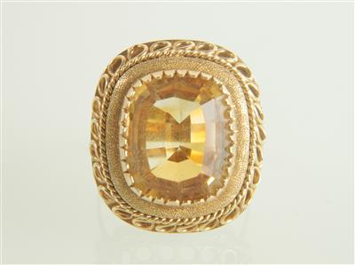 Citrindamenring ca. 8,50 ct - Jewellery and watches