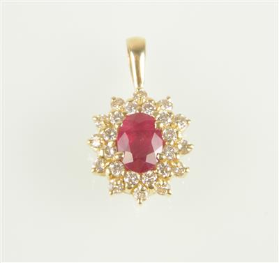 Brillantanhänger zus. ca. 0,50 ct - Schmuck und Uhren