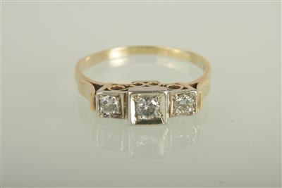 Brillantring zus. ca. 0,35 ct - Schmuck und Uhren