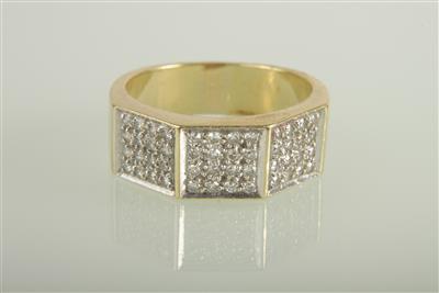 Diamantring zus. ca. 0,50 ct - Klenoty a Hodinky