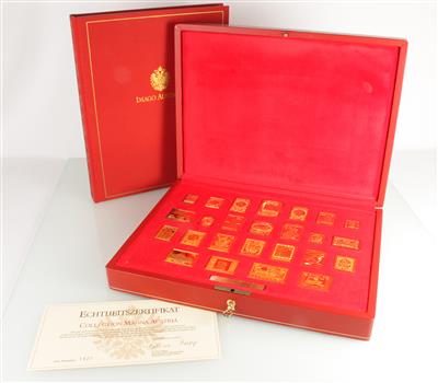 Silberner Briefmarkensatz "Collecction Magna Austria - Schmuck und Uhren