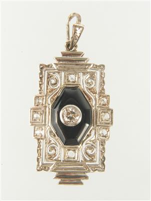 Diamantanhänger zus. ca. 0,15 ct - Jewellery and watches