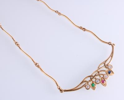 Brillantcollier zus. ca. 0,20 ct - Gioielli e orologi