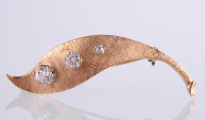 Diamantbrosche zus. ca.0,55 ct - Gioielli e orologi
