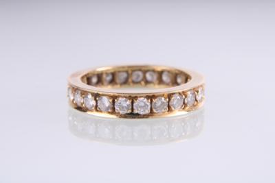 Brillantmemoryring zus. ca. 1,10 ct - Jewellery and watches