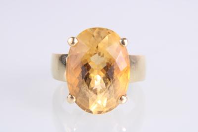 Citrindamenring ca. 12 ct - Jewellery and watches
