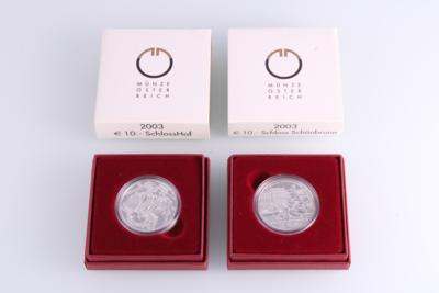 Silbermünzsatz Euro 10.- 2 Stück - Schmuck und  Uhren