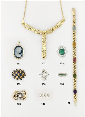 Brillant-Diamant-SmaragdRing - Art and Antiques, Jewellery - Wr. Neustadt
